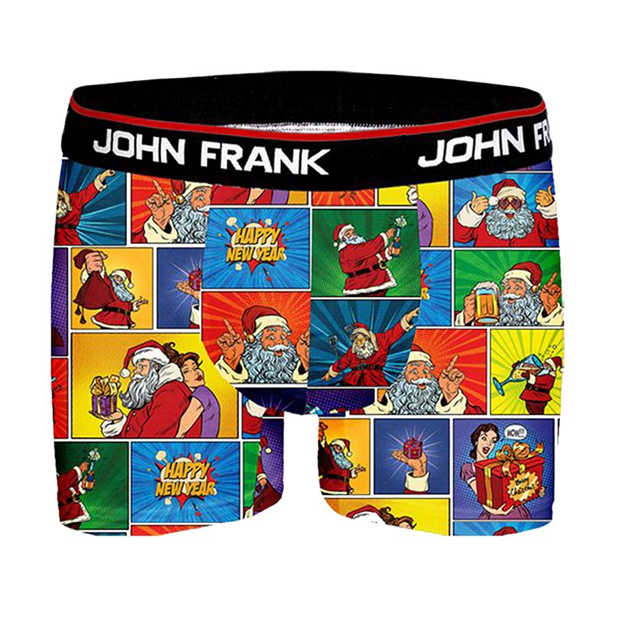 JOHN FRANK DİJİTAL BASKILI BOXER MULTICOLOR - 1